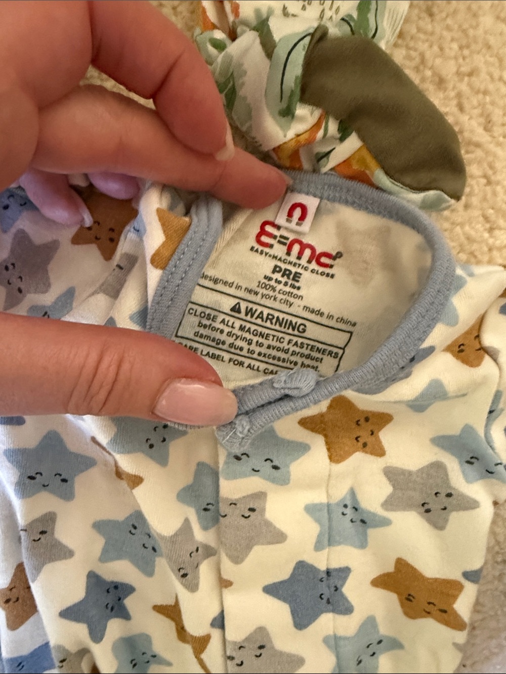 Magnetic Me Kids One-Piece Preemie Sleepers - Picture 6 of 6